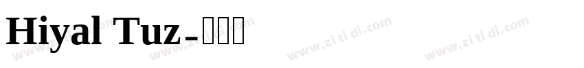 Hiyal Tuz字体转换